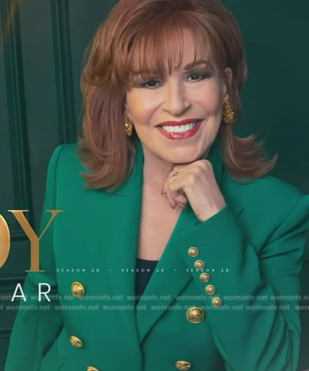 Joy’s opening scene green blazer on The View