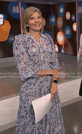 Kate’s blue floral dress on NBC News Daily