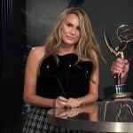 Keltie’s black velvet top on E! News