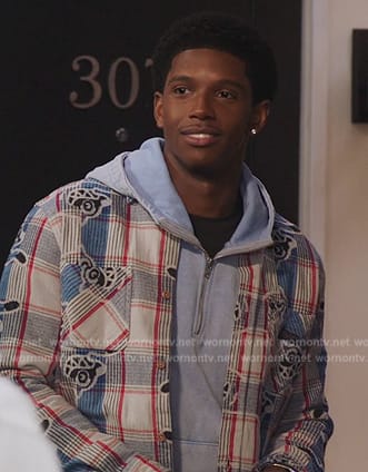 Lando’s printed plaid flannel on All American Homecoming