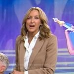 Lara’s beige blazer and shorts on Good Morning America