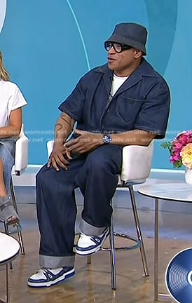 LL Cool J’s denim short sleeve shirt and jeans on Today