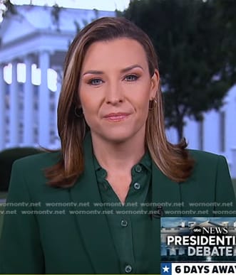 Mary’s green blazer on Good Morning America