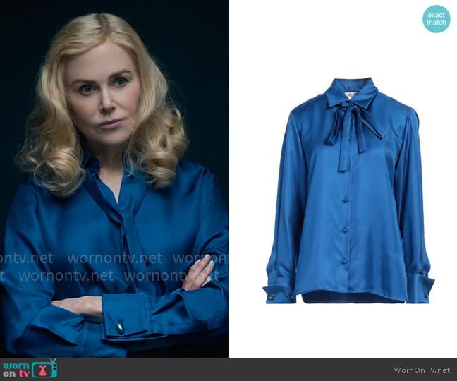 Max Mara Silk Blouse worn by Greer Garrison Winbury (Nicole Kidman) on The Perfect Couple