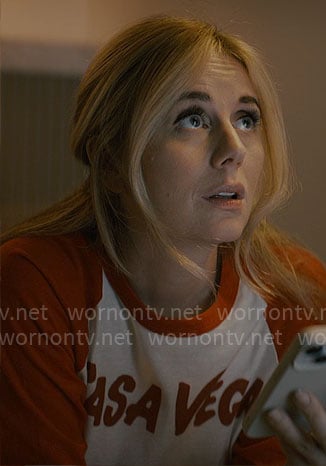Morgan’s red Casa Vega tee on Nobody Wants This