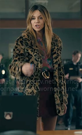 Morgan’s leopard fur coat on High Potential