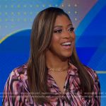 Morgan’s printed wrap shirtdres on Good Morning America