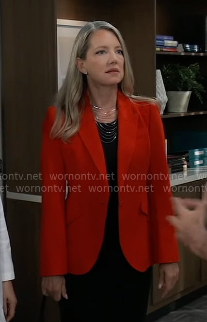 Nina’s red blazer on General Hospital