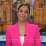 Shirleen’s pink blazer on Good Morning America