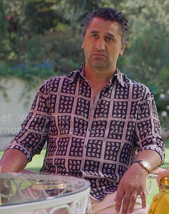Poseidon’s paisley check shirt on Kaos