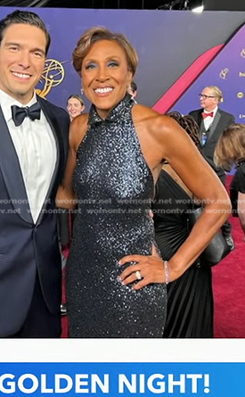 Robin’s sequin gown at The Emmys on Good Morning America