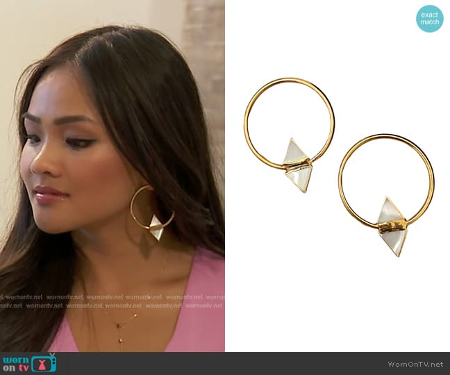 Robyn Rhodes Tilly Earrings worn by Jenn Tran on The Bachelorette
