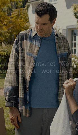 Sasha’s patchwork shirt on Nobody Wants This