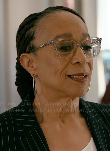 Sharon’s clear eye glasses on Chicago Med
