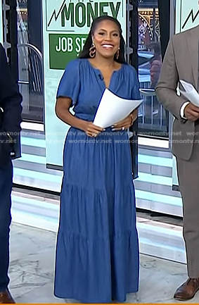 Sheinelle’s chambray maxi dress on Today