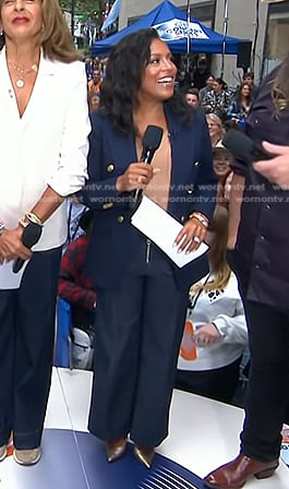 Sheinelle’s navy blazer and jeans on Today