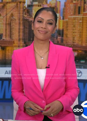Shirleen’s pink blazer on Good Morning America