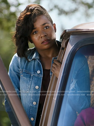 Simone’s denim jacket on Greys Anatomy