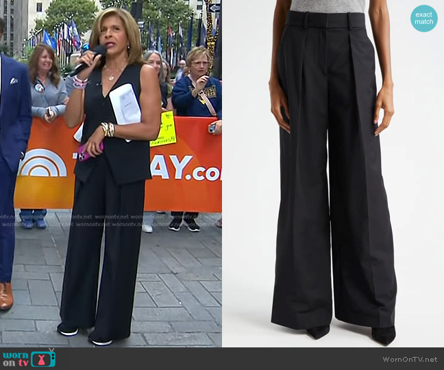 Veronica Beard Sonia Wide-Leg Pant worn by Hoda Kotb on Today