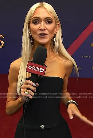 Zanna Roberts Rassi’s black strapless dress at The Emmys on Today