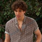 Aaron’s geometric print shirt on Days of our Lives