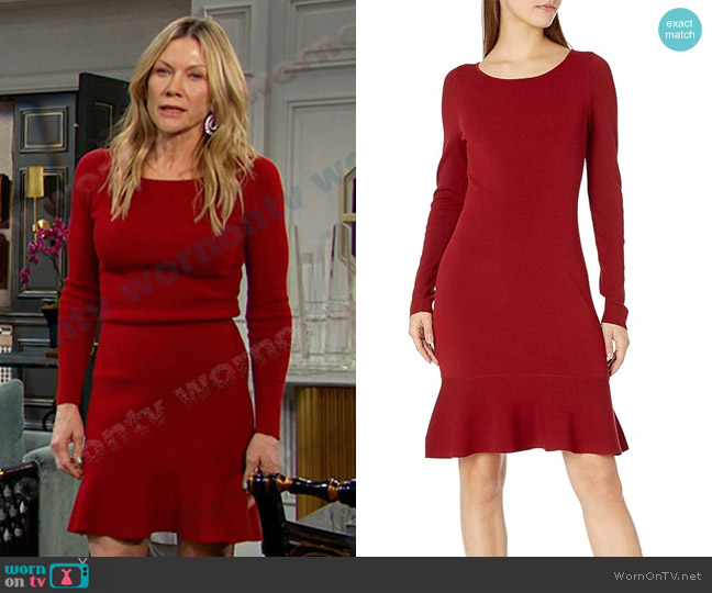 Bailey 44 Tara Dress in Madder worn by Kristen DiMera (Stacy Haiduk) on Days of our Lives