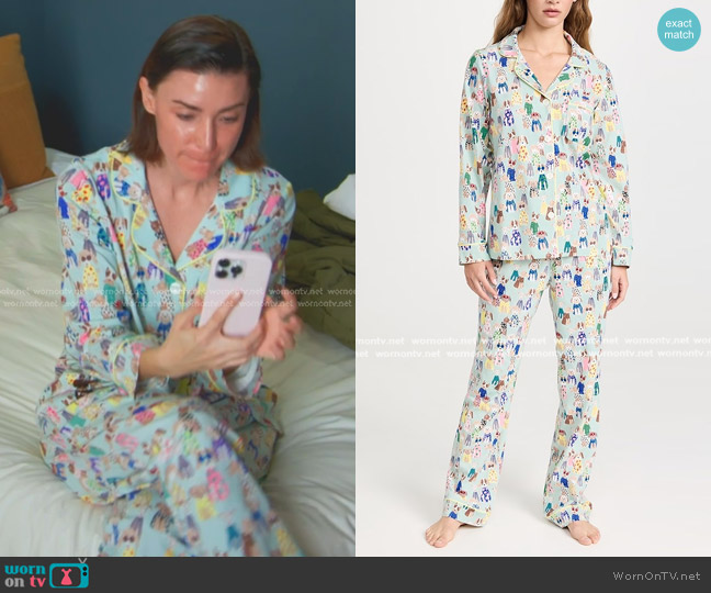 BedHead PJs Classic Knit PJ Set in Fashion Hounds worn by Bronwyn Newport on The Real Housewives of Salt Lake City