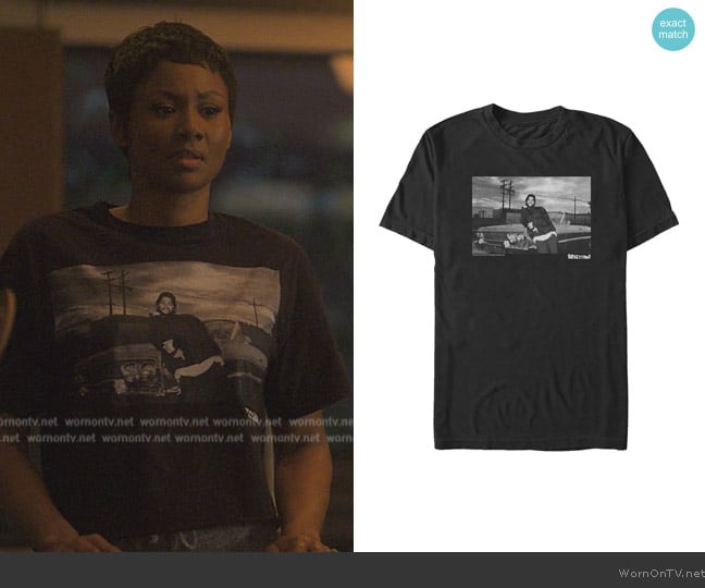 Boyz in the Hood Doughboy Car Pose T-Shirt worn by Jax Stewart (Emayatzy Corinealdi) on Reasonable Doubt
