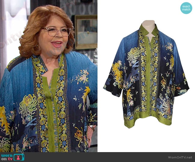 Dressori Swing Shirt worn by Nancy Wesley (Patrika Darbo) on Days of our Lives
