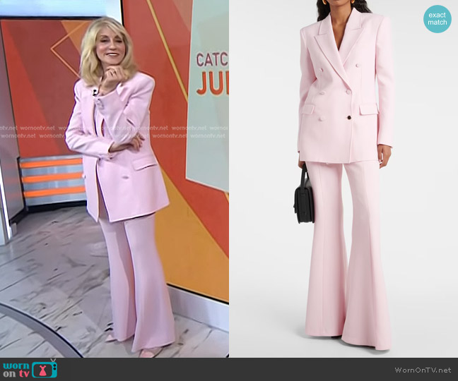 Gabriela Hearst Cashmere Blazer in Blush worn by Judith Light on Today