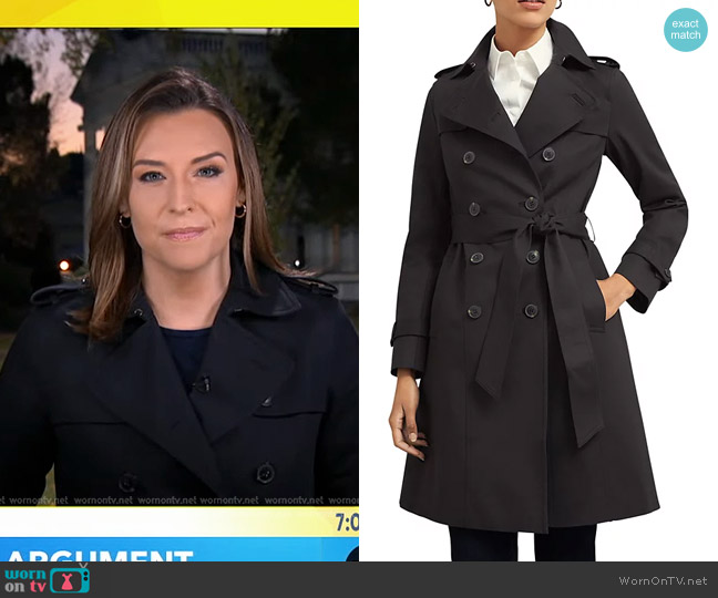 Hobbs Saskia Trench Coat worn by Mary Bruce on Good Morning America