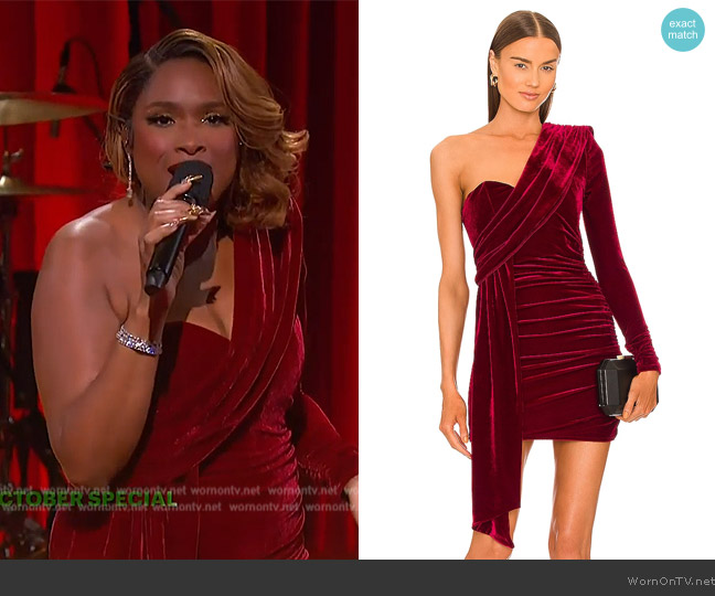 Michael Costello x REVOLVE Carmen Dress worn by Jennifer Hudson on The Jennifer Hudson Show