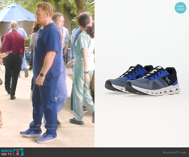Owen Hunt's blue sneakers on Greys Anatomy Clothes WornOnTV