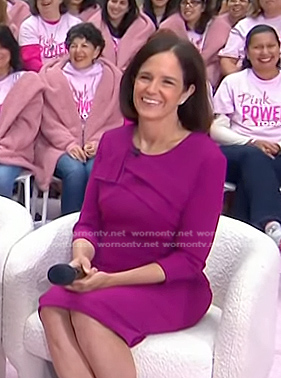 Susan M. Domchek’s magenta Sheath dress on Today