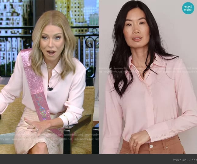 Numi The Simone Blouse worn by Kelly Ripa on Live with Kelly and Mark