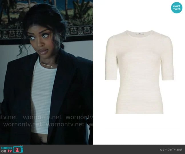 Vince Striped Knit Top worn by Daphne (Javicia Leslie) on High Potential