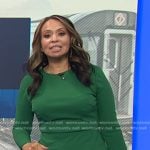 Adelle’s green flap pocket dress on Today