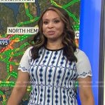 Adelle’s white printed scalloped top on Today