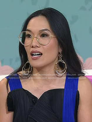 Ali Wong’s double hoop drop earrings on Today