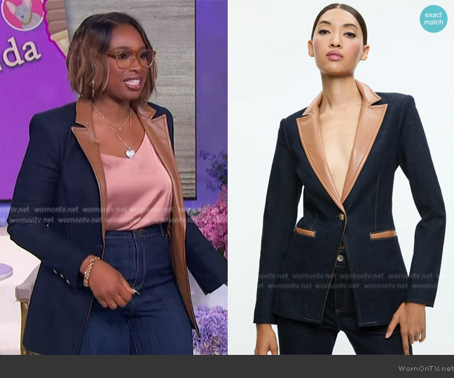 Alice + Olivia Breann blazer worn by Jennifer Hudson on The Jennifer Hudson Show