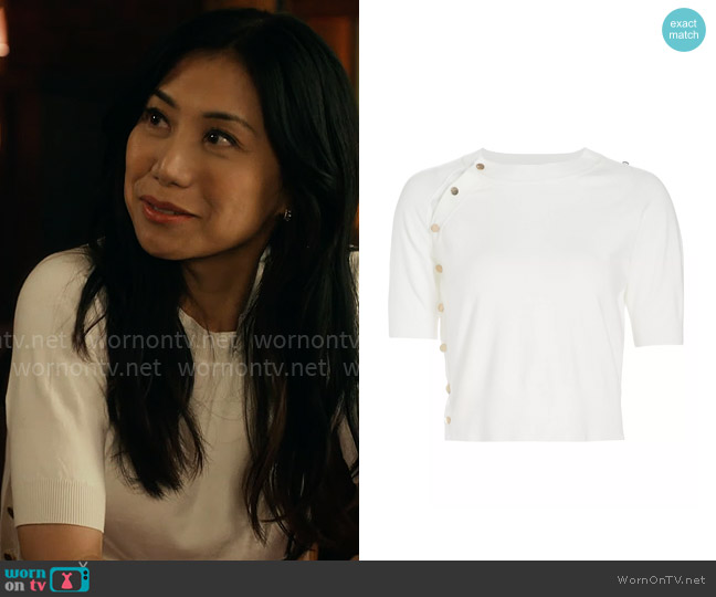 Mini Minimoto Knit Crop Sweater worn by Melody Bayani (Liza Lapira) on The Equalizer