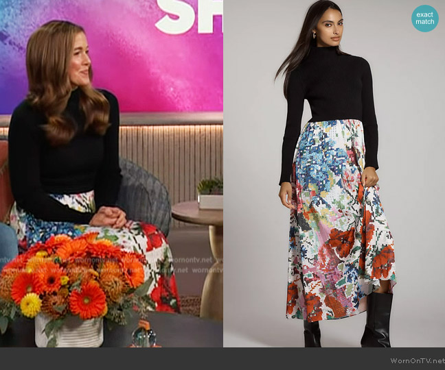 Kirstin Lamb The Thea Twofer Sweater Dress: Kirstin Lamb Edition worn by Alex Mize White on The Kelly Clarkson Show