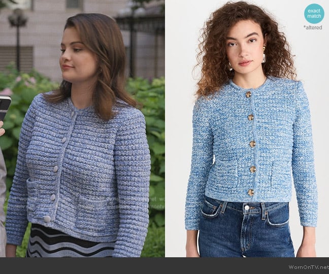 Ba&sh Guspa Cardigan worn by Mabel Mora (Selena Gomez) on Only Murders in the Building