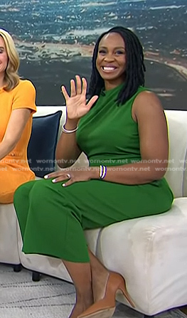 Blayne Alexander’s green jumpsuit on Today