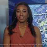 Brittany’s pink double breasted sleeveless dress on Good Morning America