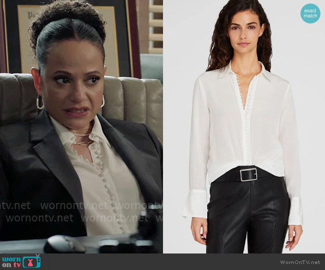Club Monaco Helek Shirt worn by Selena (Judy Reyes) on High Potential