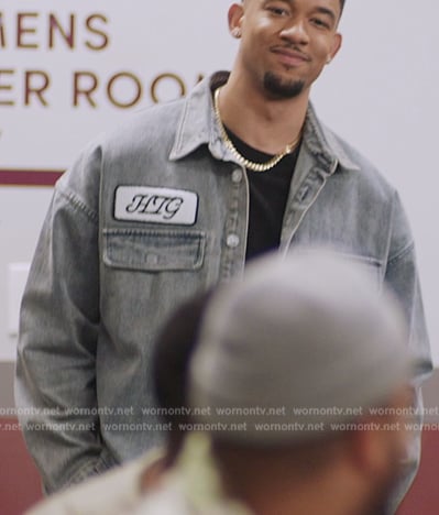 Damon’s denim jacket on All American Homecoming