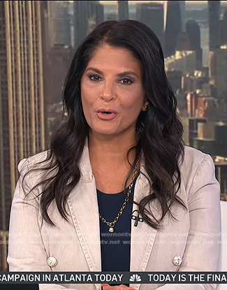 Darlene’s beige denim blazer on Today