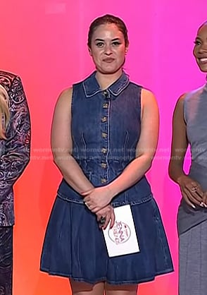Donna’s pleated denim dress on Today