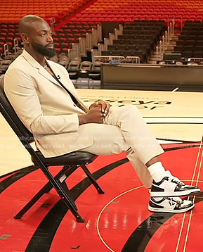 Dwyane Wade’s black and white sneakers on Today